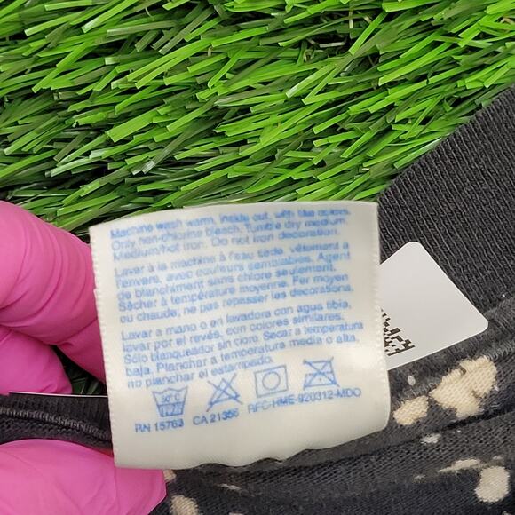 Vintage 90s Mission X Statement Shirt XL 23x27 Bleached Black Fire Flames - Picture 4 of 14